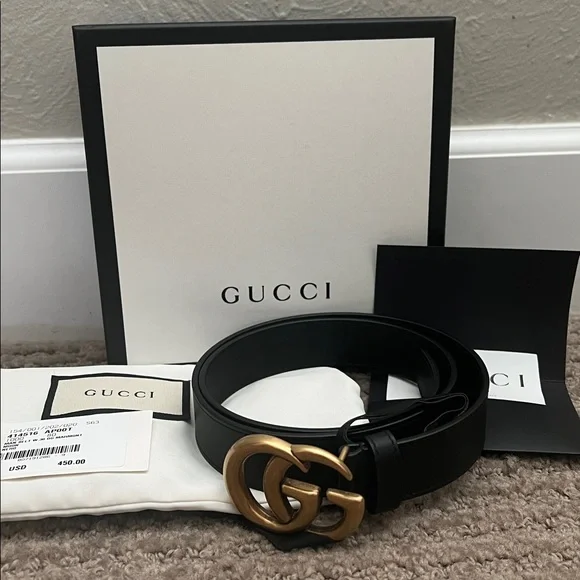 Gucci | Accessories | Gucci Gg Marmont Thin Belt | Poshmark display picture 1
